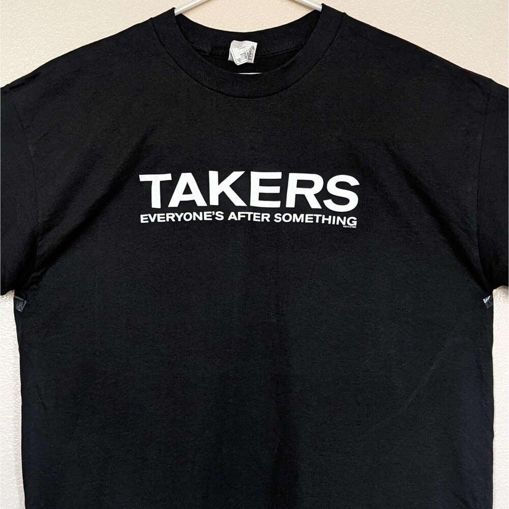 Takers 2010 Movie Promo XL T-Shirt Paul Walker Idris Elba Bank Heist Action Film